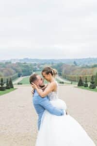 Le porté de la mariée au Domaine de Sceaux