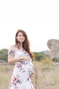 Une influenceuse sportive durant sa séance photo à Avignon