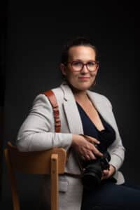 Portrait d'une photographe dans le sud de la France